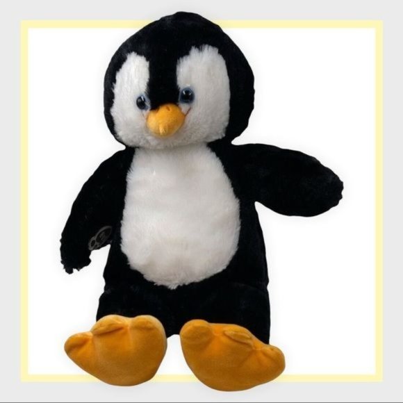Build-A-Bear BAB Arctic Penguin Chick Plush Toy Sound Disc 14" - Picture 1 of 11